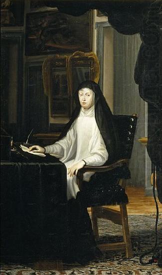 Miranda, Juan Carreno de La reina Mariana de Austria de luto china oil painting image